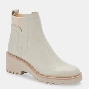 HUEY H2O BOOTS OFF WHITE LEATHER - DOLCE VITA